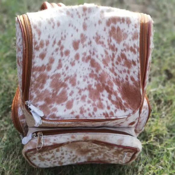 Cowhide Backpack Hair On